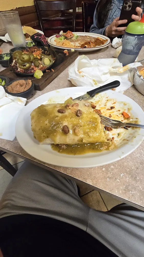 Shrimp Burrito with Green Sauce